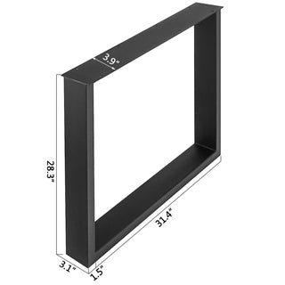 Удалить2PCS Table Legs Steel 2204LBS / 1000KG Load Square Shape with Pre-Drilled Holes for Home Use Commercial Bar Hotel Office