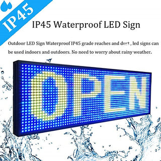 BRAND SMD LED SIGN 39" X 14" BRIGHT LED SCROLLING MESSAGE DISPLAY / PROGRAMMABLE BUSINESS ADVERTISING TOOLS