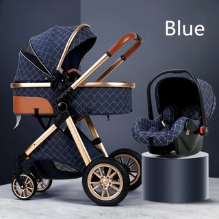 New Baby Stroller 3 in 1 High Landscape Stroller Reclining Baby Carriage Foldable Stroller Baby Bassinet Puchair Newborn