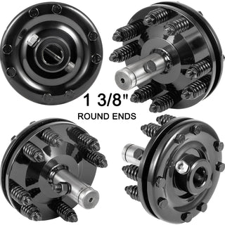 1-3/8 Inch Round PTO Adjustable Slip Clutch Black Smooth Ends 900NM 20-55 Horse Power Used for Protection PTO Slip Shafts