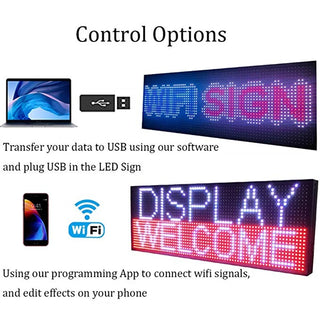 BRAND SMD LED SIGN 39" X 14" BRIGHT LED SCROLLING MESSAGE DISPLAY / PROGRAMMABLE BUSINESS ADVERTISING TOOLS