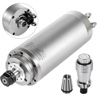 Water Cooled Spindle Motor 0.8KW- 3KW High Speed ER11 ER20 Collet for CNC Engraving Milling Machine & Frequency Converter