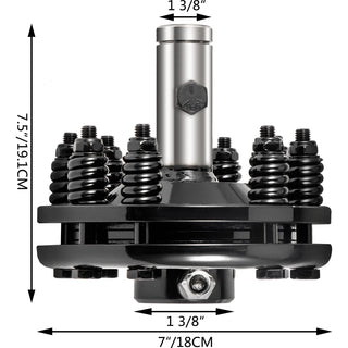 1-3/8 Inch Round PTO Adjustable Slip Clutch Black Smooth Ends 900NM 20-55 Horse Power Used for Protection PTO Slip Shafts