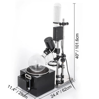 2L 5L R201D RE501 Manual Auto Lifting with LCD Screen 5-120rpm Professional Rotary Evaporator Set Borosilicate Glass