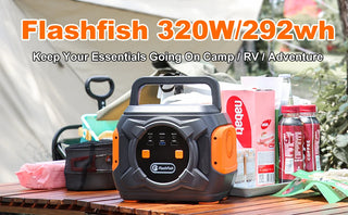 FF Flashfish E200 Portable Power Station 200W Solar Generator 151WH Battery AC DC Outdoor Camera Drone Power Supply Solar Charge