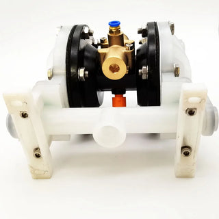 Pneumatic Air Operated Double Diaphragm Pump 1/2" 19 L/min PP Rubber Diaphragm Optional  for Chemical Industrial Water Treatment