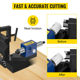 Tube Pipe Notcher Heavy Duty Flexible 0-50 Degree Rotation Angle for Creating Cracks in Pipes Cutting Metal Wood PVC Board