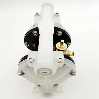 Pneumatic Air Operated Double Diaphragm Pump 1/2" 19 L/min PP Rubber Diaphragm Optional  for Chemical Industrial Water Treatment