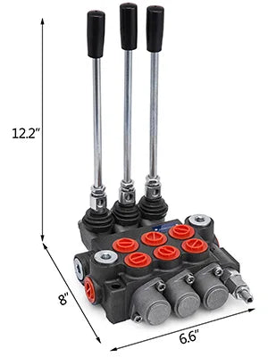 2 / 3 Spool 11GPM 3600PSI Directional Hydraulic Control Valve Double Acting Suitable Use for Pump Hydraulic Cylinder Motor