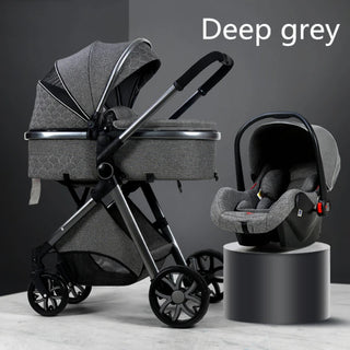 New Baby Stroller 3 in 1 High Landscape Stroller Reclining Baby Carriage Foldable Stroller Baby Bassinet Puchair Newborn