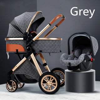 New Baby Stroller 3 in 1 High Landscape Stroller Reclining Baby Carriage Foldable Stroller Baby Bassinet Puchair Newborn