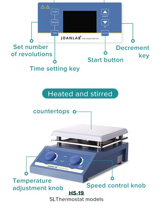 Magnetic Stirrer Hot Plate Lab Equipment Heating Stirrer Digital Display Magnetic Mixer With Stir Bar 3L 5L Liquid Stirrer 220v