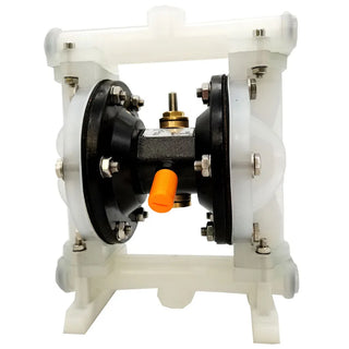 Pneumatic Air Operated Double Diaphragm Pump 1/2" 19 L/min PP Rubber Diaphragm Optional  for Chemical Industrial Water Treatment