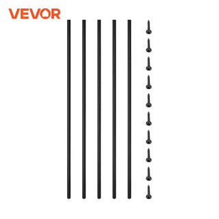 Deck Balusters Metal Pole Spindles 16/10 Pack 44 inch Iron Post Stair Railing Staircase Baluster Iron Stair/Door Railing