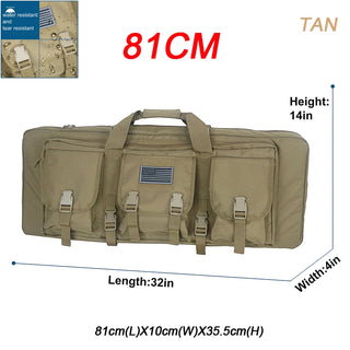 32 38 42 inch Double Rifle Case Bag Tactical Weapon Gun Case Rifle & Pistol Bag Long Gun Bag for Hunting Range Sports Transport