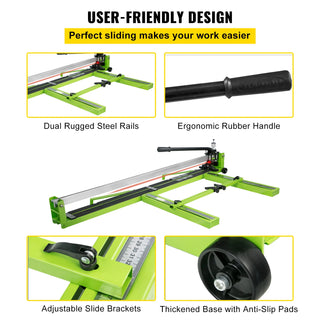 Manual Tile Cutter Infrared Laser Positioning Floor Cutter Push Knife Professional Hand Tool for Cutting Porcelain Ceramic