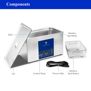 30L Industrial Ultrasonic Cleaner Sonic Equipment Metal DPF Engine Parts Oil Degreaser Ultrasound Cleaning Machine Bath Tank