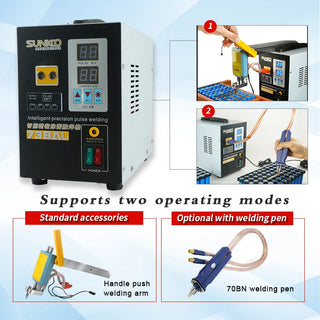 3.6KW SUNKKO 738AL Spot Welding Machine New Upgraded Telescopic Arm Handheld WIth Spot Welding Pens Precision Pulse Spot Welders