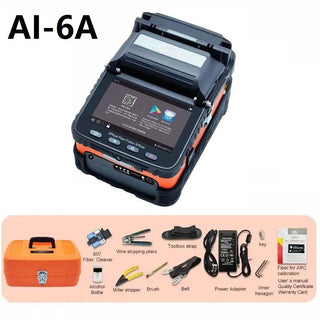 AI-10A AI-9 AI-6A AI-6C AI-6C+  Optial Fiber Fusion splicer Machine SM & MM With VFL OPM 5S Splicing Machine 6 Motors