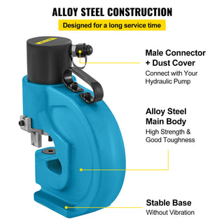 CH-70 Hydraulic Split Hole Puncher 35T Hole Digger Force Punching Tool Kit For Iron Plate Copper Aluminum Stainless Steel