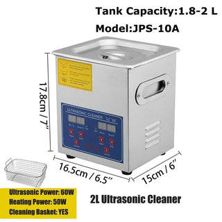 Ultrasonic Cleaner 2L 3L 6L 10L 15L 22L 30L Digital Timer Stainless Steel Bath Jewelry Glasses Watch Cleaning Machine