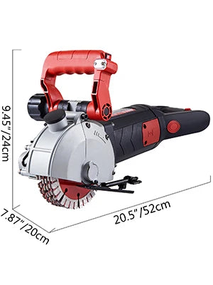 4800W Wall Chaser Concrete Cutter Electric Laser Aiming Groove Slotting Machine 125mm Circular Saw Cutting Power Tool Set