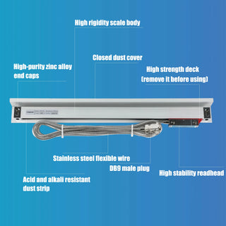 New SNS-2V 2 Axis DRO Digital Readout AC110V/220V Display and 2 Pieces 0-1000mm Linear Scale Encoder For Milling Lathe Machine