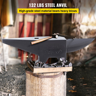 10-60Kg Steel Single Round Horn Anvil Steel Block Blacksmith Bench Tool Jewelry Making Manual Equipment for Metalsmiths