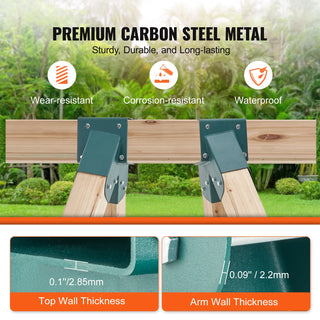 A-Frame Middle Swing Set Brackets Heavy Duty Carbon Steel Swing Set Hardware with Mounting Hardware