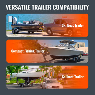 Boat Trailer Guide 2PCS Rustproof Galvanized Steel Trailer Guide ons Trailer Guides with PVC Pipes for Boat