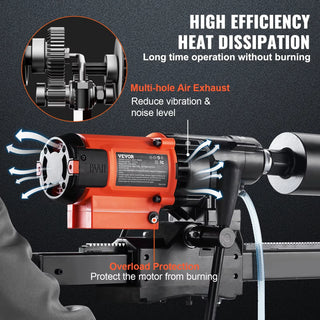 3200W 750RPM Wet/Dry Diamond Core Drill Machine Concrete Core Drill Rig Stand Industrial Wet Electric Core Drilling Machin