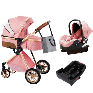 New Baby Stroller 3 in 1 High Landscape Stroller Reclining Baby Carriage Foldable Stroller Baby Bassinet Puchair Newborn