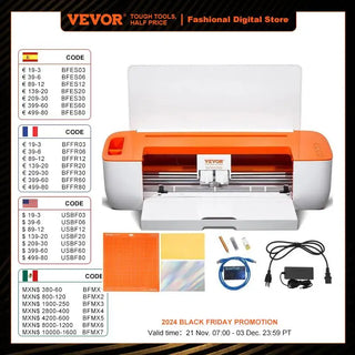 Vinyl Cutter Machine Compatible with iOS Android Windows Mac Bluetooth Connectivity DIY Cutting Machine for Cards Decor