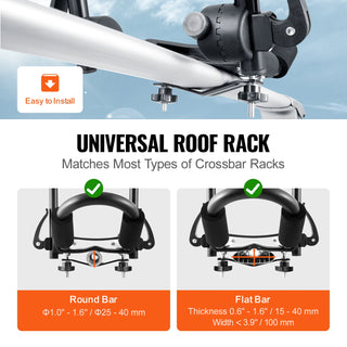 Kayak Roof Rack 2 Pairs J-Bar Soft Roof Rack Quick Folding Top Mount Tie Down Carrier for kayak Surf Board Canoe Ski Board