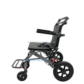 Airplane Use Plane Chair Foldable Manual Lightweight Aluminum Chair Wheel Travel Transport Chair Ultralight Disabled Elderly