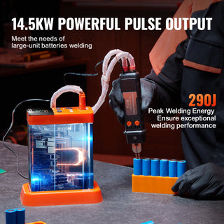 Battery Spot Welder 14.5KW Capacitor Energy Storage Pulse Battery Spot Welder with 73B Welding Pen 801D High Power Spot