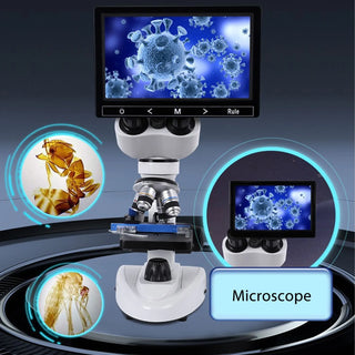 Binocular Microscope 40X‑5000X 360° Rotation Clear Image High Definition for Inspection Laboratory Binocular Microscope Tool