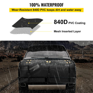 Hitch Cargo Carrier Bag Waterproof 840D PVC 11/12/22 Cubic Feet Heavy Duty Cargo Bag for Hitch Carrier with Strips