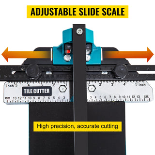 Manual Tile Cutter 1200mm Length Laser Positioning Single Rail Hand Tool for Cutting Ceramic Porcelain Granite Floor Tiles