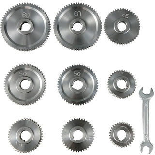 CJ0618 Precise Mini Lathe Replacement Gears T20-T80 9/17/18/27Pcs/Set Metal Exchange Gear Strong and Durable Machine Parts