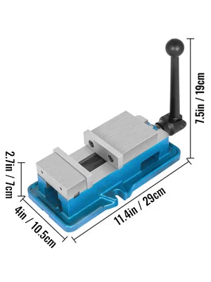 Bench Vise 3/4/5" CNC Lock Down High Precision Vise Clamp With Adjustable Handle for Finishing Milling Drilling Machines