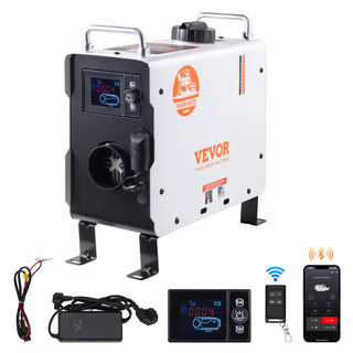 12V/24V All in One Diesel Air Heater with Bluetooth APP Control and Display Screen CO Alarm for Vehicles and Outdoors