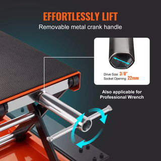 Motorcycle Lift 350/1100/1500 LBS Capacity Motorcycle Scissor Lift Jack with Wide Deck & Safety Pin for Bikes Motorcycles