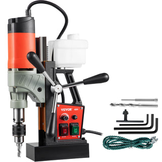 Magnetic Drill, 1200W 1.57" Boring Diameter, Portable Electric Mag Drill Press w/Variable Speed, 580RPM Drilling Machine