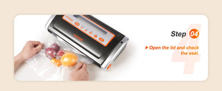 Electric Vacuum Food Sealer Machine 130W Manual Air Sealing System W/ Built-in Cutter Home Packing Machine Food Saver