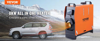 8KW Diesel Air Heater w/ LCD Panel and Remote Control, Portable Parking Heater Fast Heating Low Noise,for Truck RV Trailer