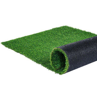 Artifical Grass Rug Green Turf 1.38/1.57" Fake Door Mat Outdoor Patio Lawn Decoration Easy to Clean with Drainage Holes