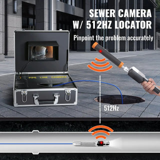 Sewer 30/40Cm Camera Pipe Inspection Camera 7-inch Screen