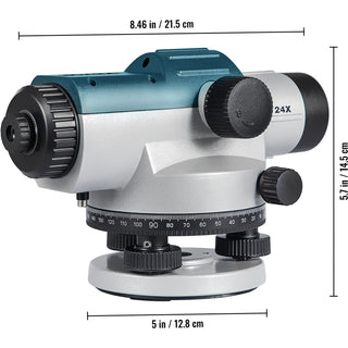 Automatic Optical Level 24X & 26X 40 mm Aperture Auto Level Kit with Magnetic Dampened Compensator and Transport Lock