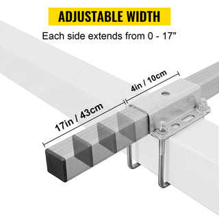 Boat Trailer Guide-ons 22" / 40" / 48" / 60" Steel Trailer Post w/2PCS PVC Tube Covers & Boat Accessories w/Mounting Parts